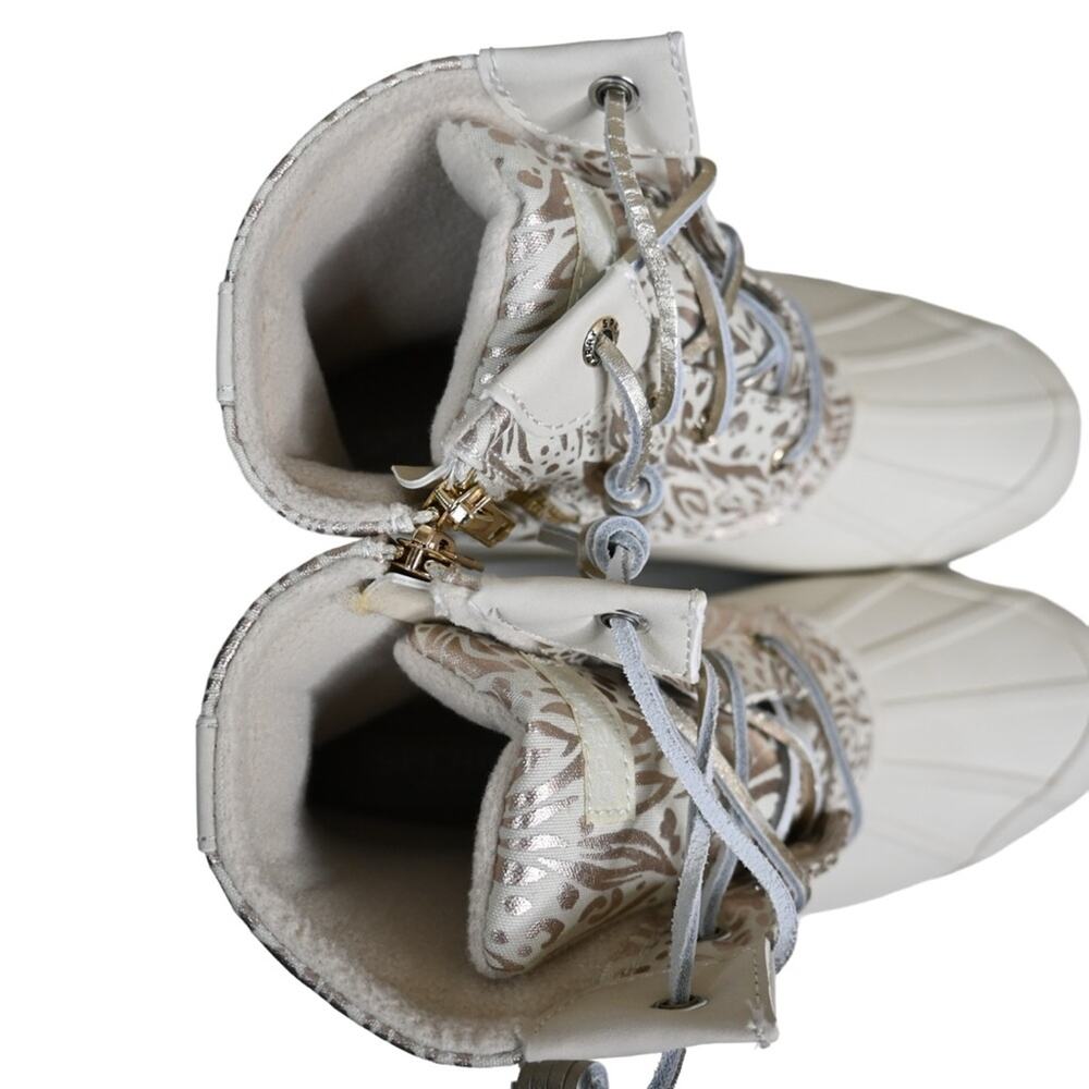 Sperry Womens 7 Medium Syren Gulf Duck Boot in Ivory NEW - Picture 7 of 11